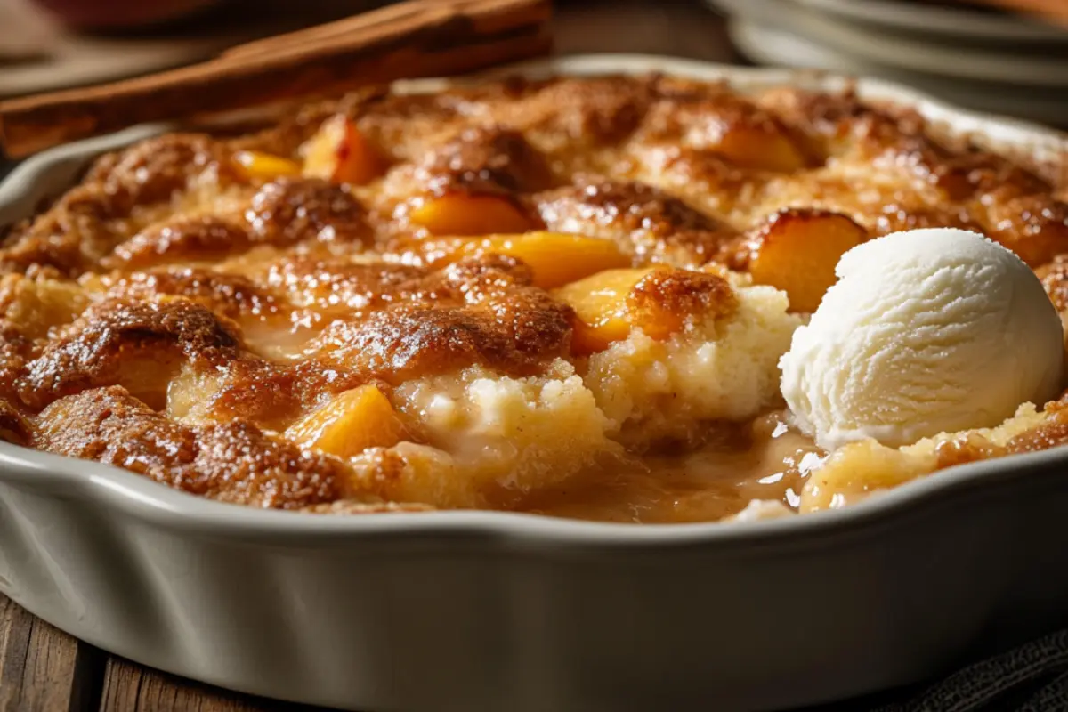 peach cobbler recipe with cake mix