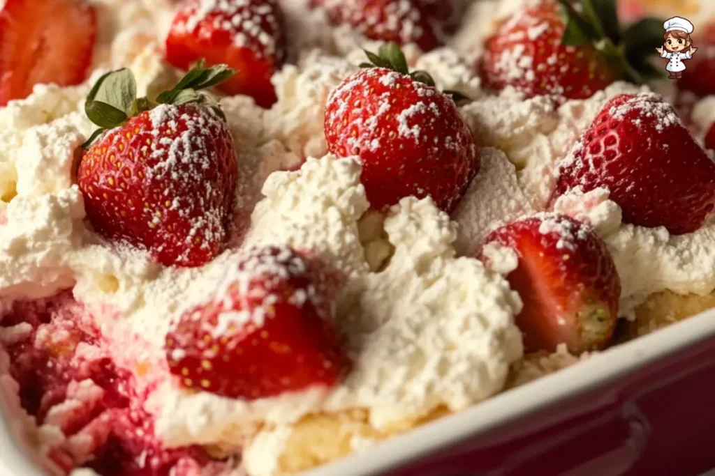 strawberry cheesecake dump cake