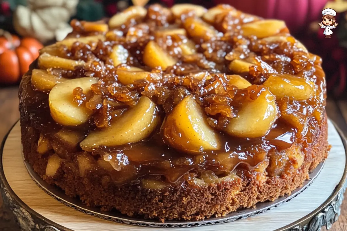 vegan upside down apple cake recipe