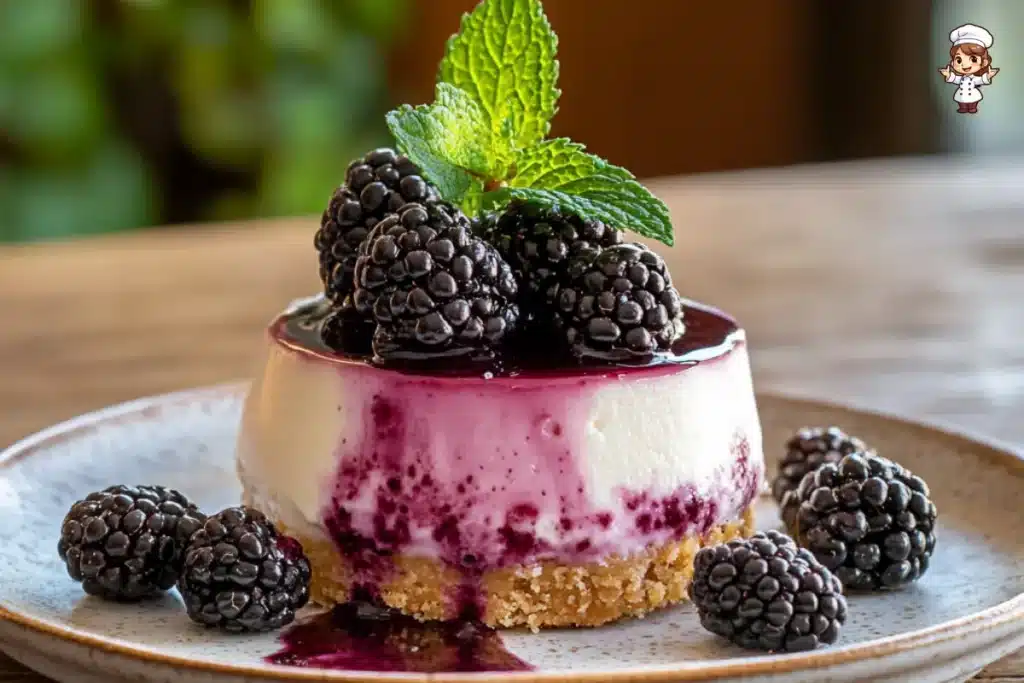 Mini blackberry cheesecake recipe