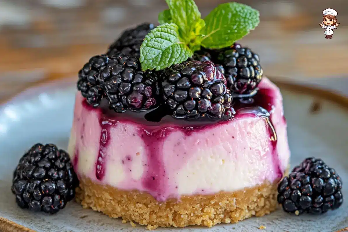 Mini blackberry cheesecake recipe