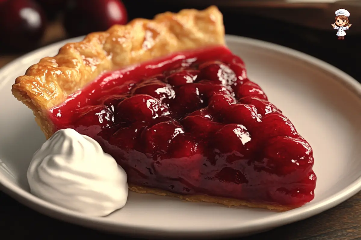 One crust cherry pie with canned filling