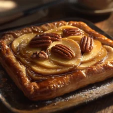 Apple and Pecan Danish Pastry Tart Recipe