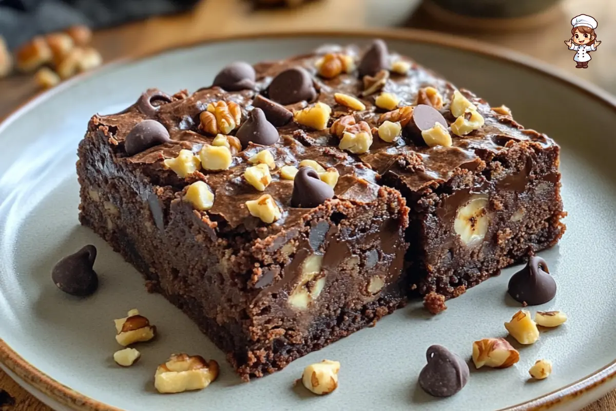 3 ingredient banana brownies