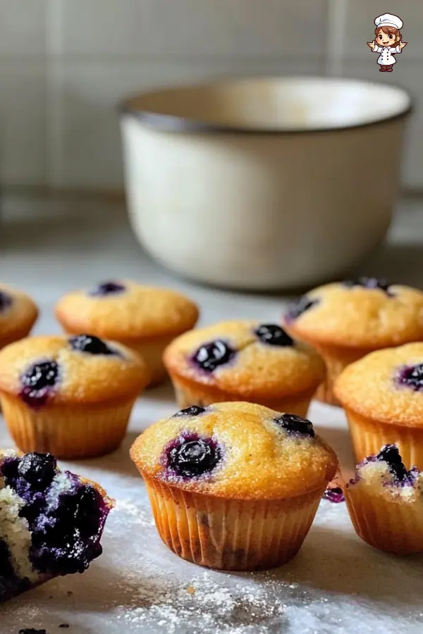 mini blueberry muffins