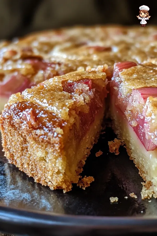 Heavenly Rhubarb Marzipan Cake Recipe Sweet & Tangy Delight