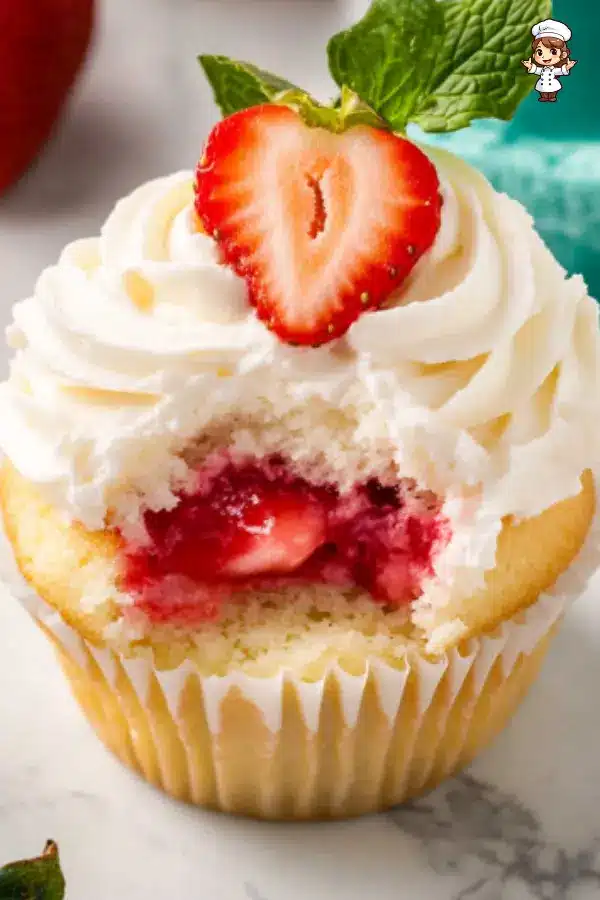 How to Make Strawberry Shortcake Cupcakes Directions