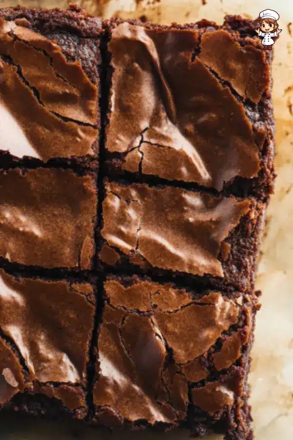 Perfect fudgy brownies with a gooey chocolate center