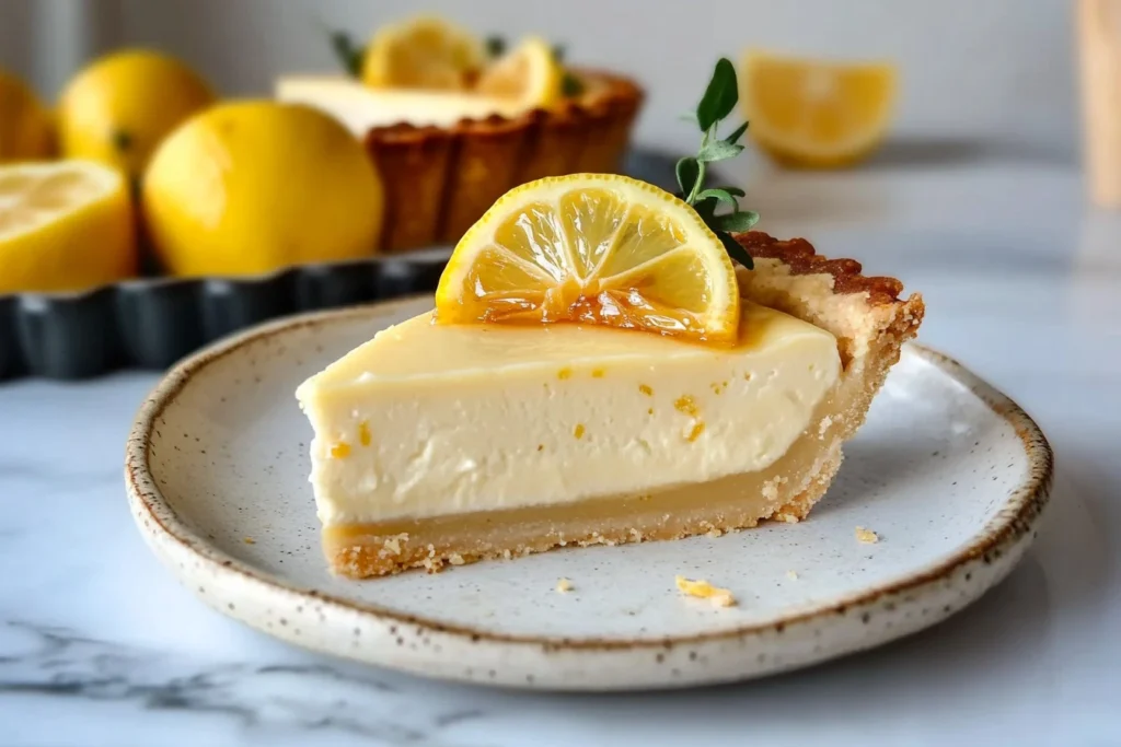 Lemon Pie with Condensed Milk Recipe | Creamy & Tangy Dessert