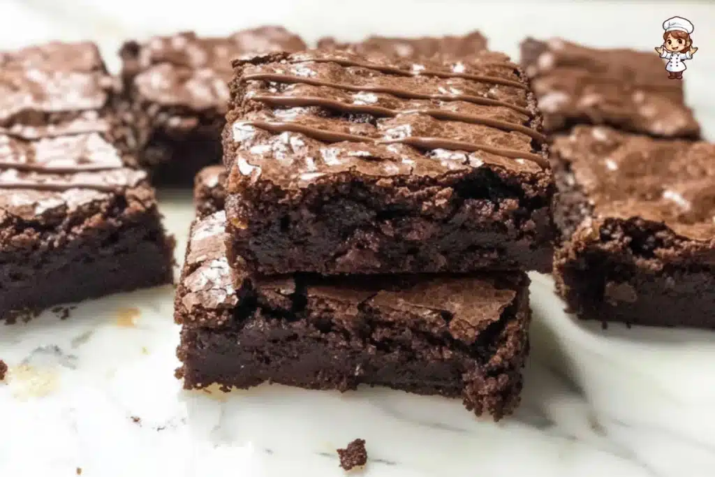 Delicious protein brownies topped with chocolate chips, served on a plate, offering a healthy, protein-packed dessert option.