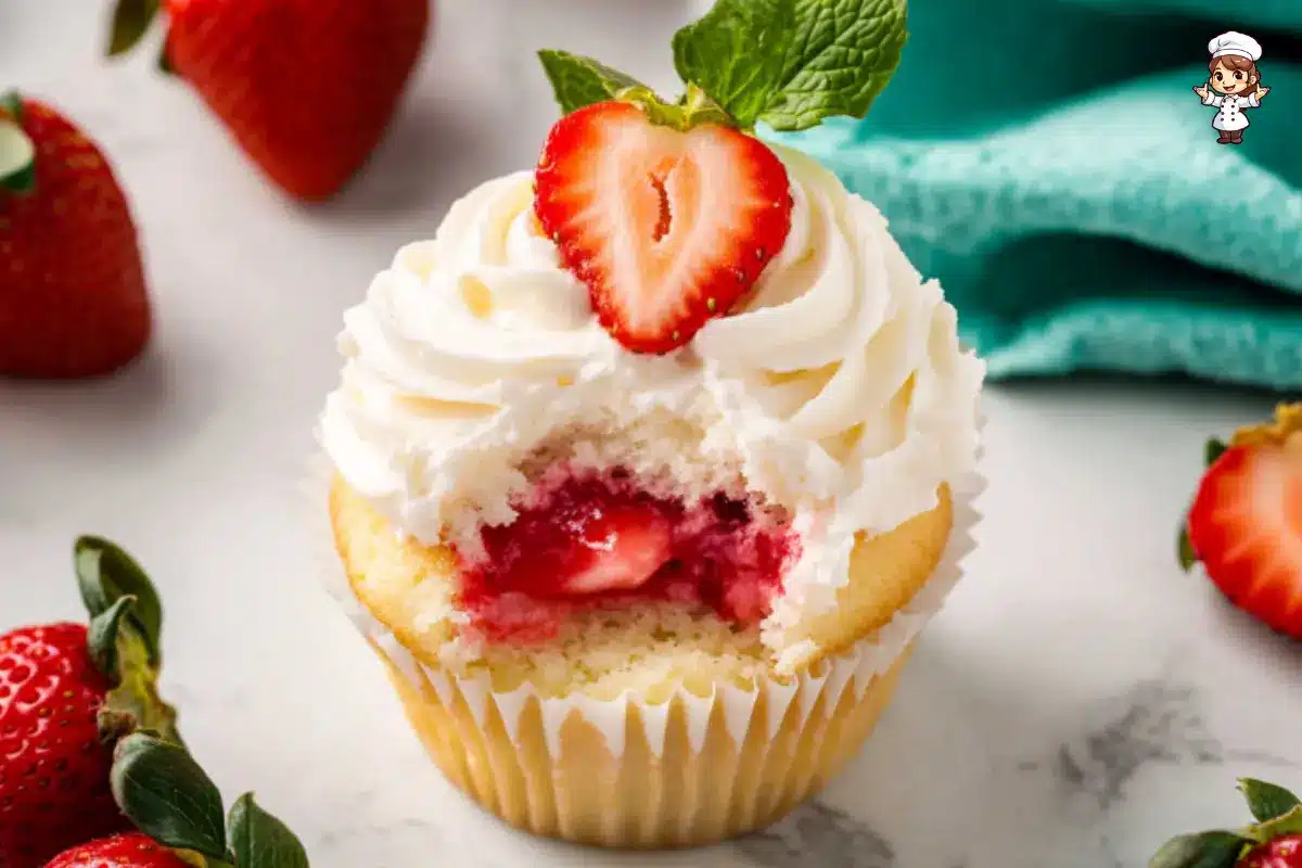 strawberry shortcake cupcakes