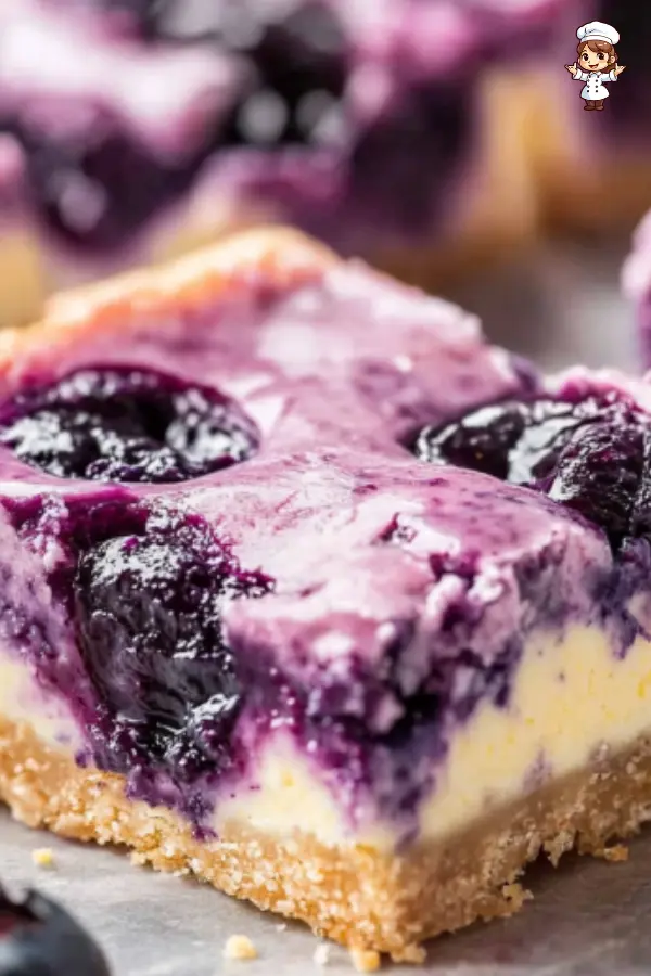 Classic Blueberry Cheesecake Bars Recipe  Creamy & Fruity Dessert