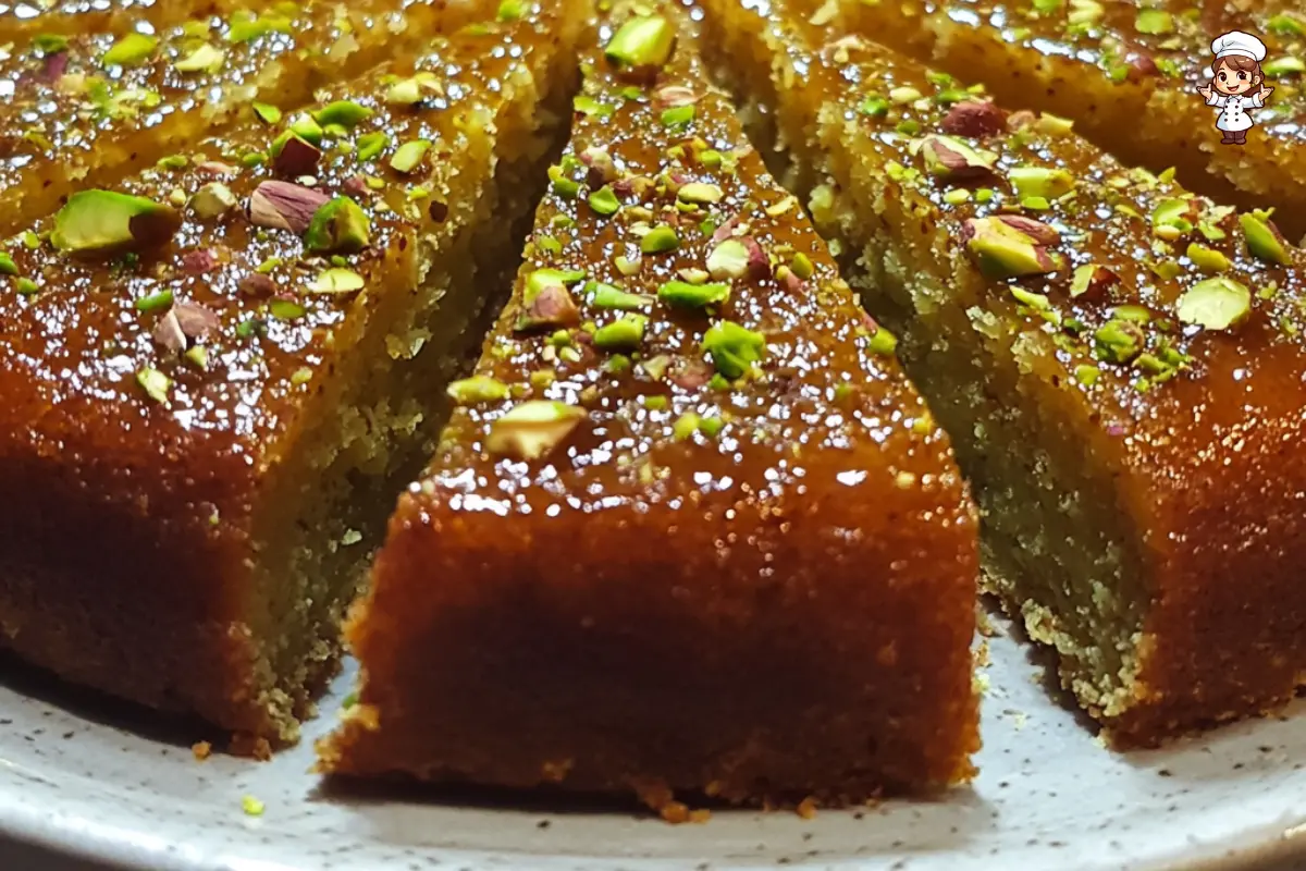 Fig and Pistachio Semolina Cake A Delightful Mediterranean Dessert Recipe