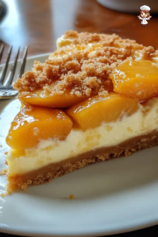 Peach Cobbler Cheesecake Recipe – A Perfect Blend of Sweet Peaches & Creamy Cheesecake