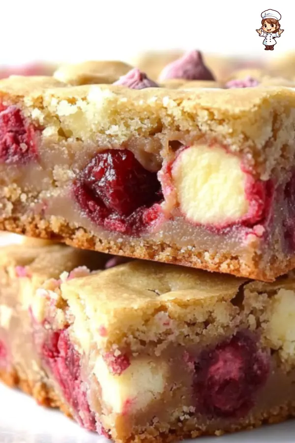 White Chocolate and Raspberry Blondies Recipe  Sweet & Tangy Dessert Bars