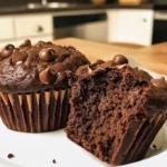 Delicious chocolate protein muffins, perfect for a healthy snack or breakfast.