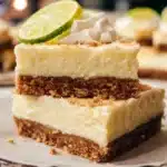 Delicious Key Lime Pie Bars with a zesty lime topping
