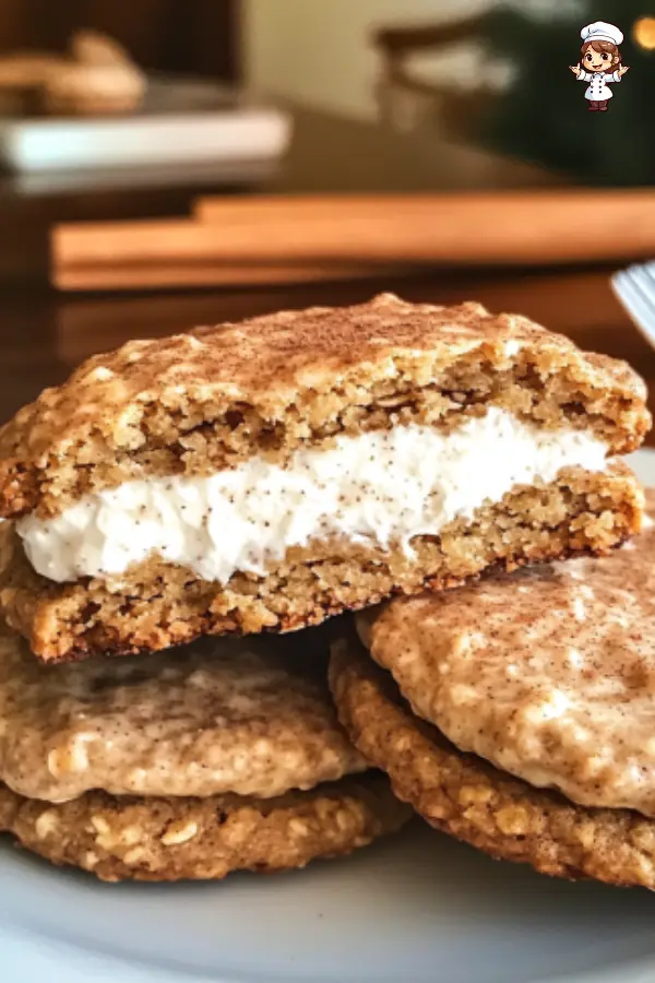 Spiced Eggnog Oatmeal Cream Pies – A Festive Holiday Cookie Favorite