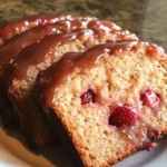 Glazed Strawberry Bread – Moist, Sweet, and Bursting with Fresh Strawberries