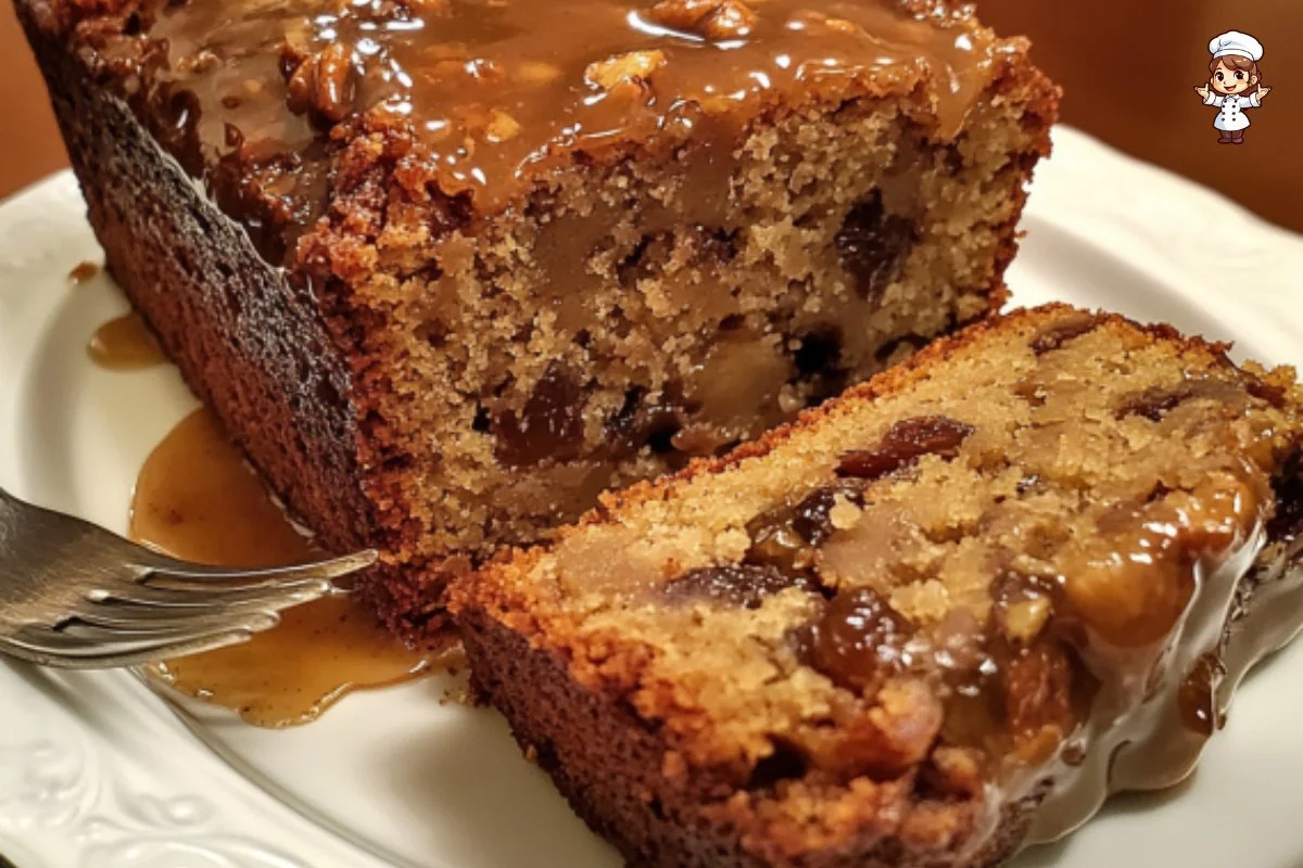 Moist and nutty date and walnut cake with warm spices and rich flavors.