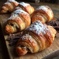 Chocolate Almond Croissants Recipe