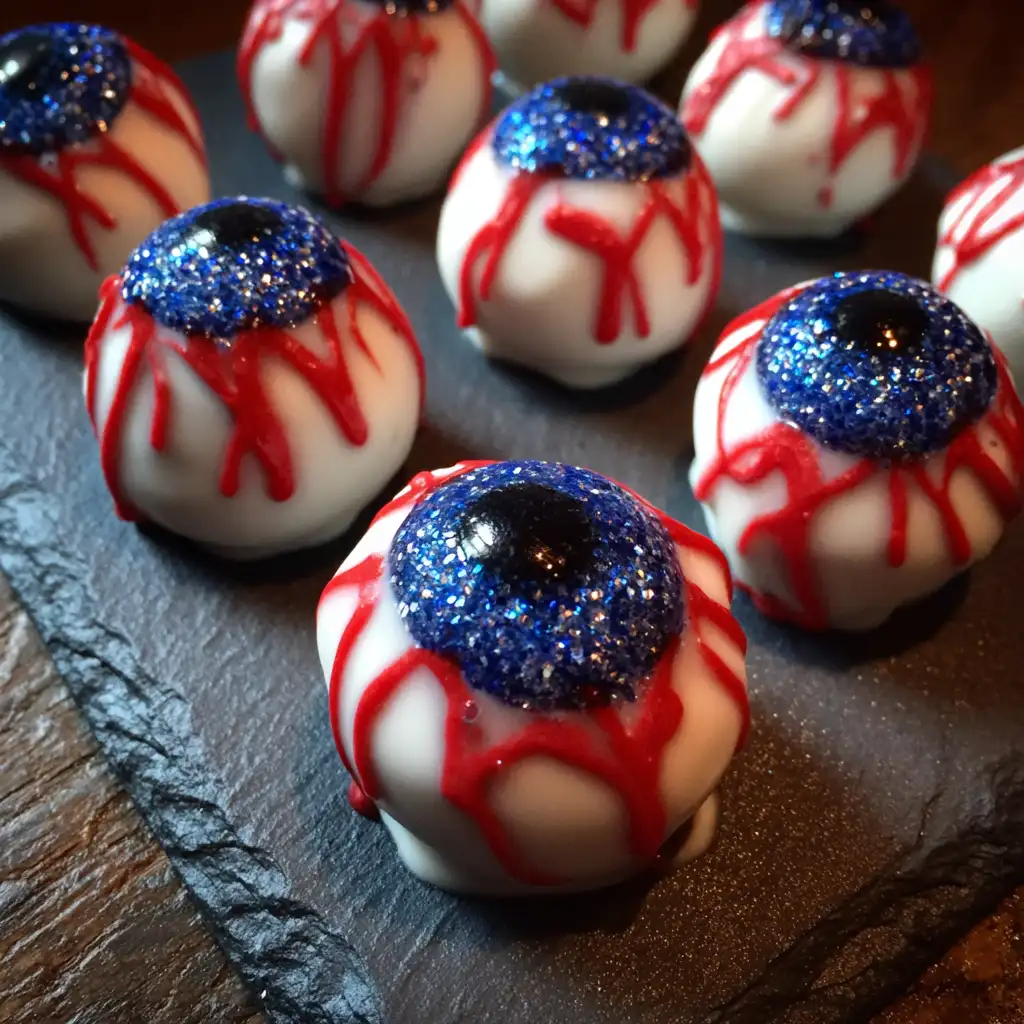 Eyeball Marshmallow Treats are a spooky delight!
