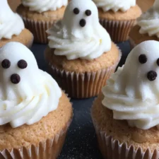 Ghostly Vanilla Cupcakes Recipe