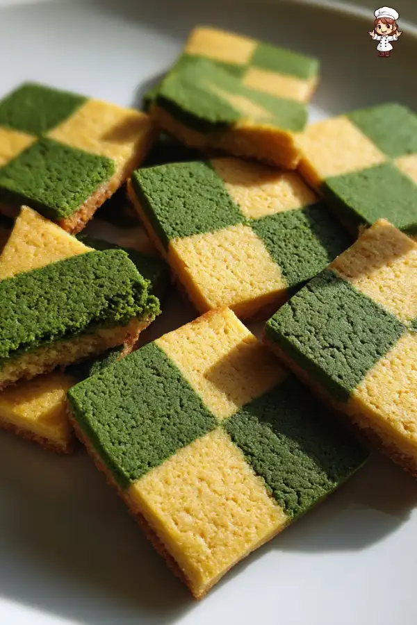 Matcha Checkerboard Cookies Recipe