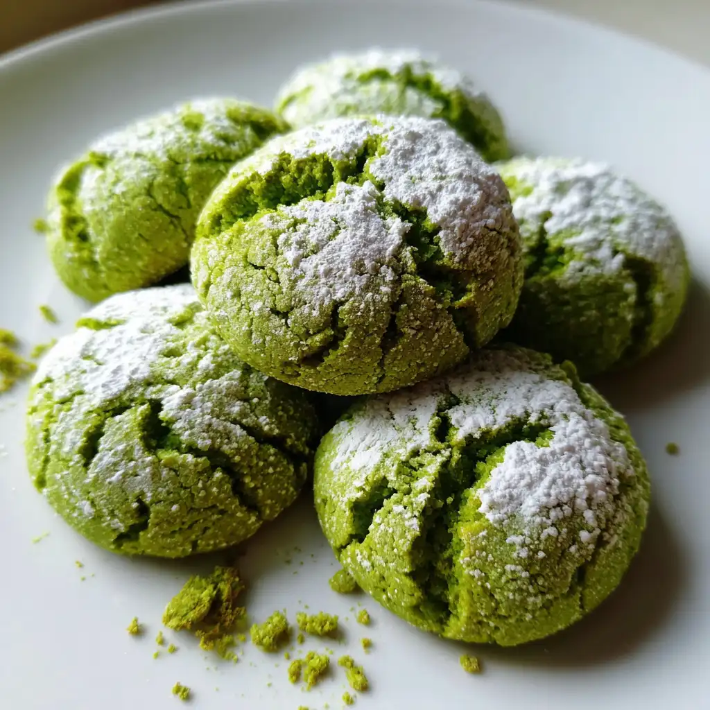 Matcha Crinkle Cookies are a must-try delight!