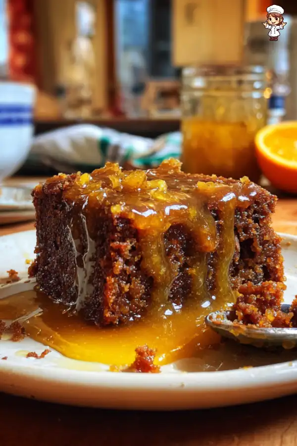 Molasses Ginger Date Pudding with Zesty Syrup delights your taste buds!