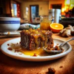 Molasses Ginger Date Pudding with Zesty Syrup delights your taste buds!