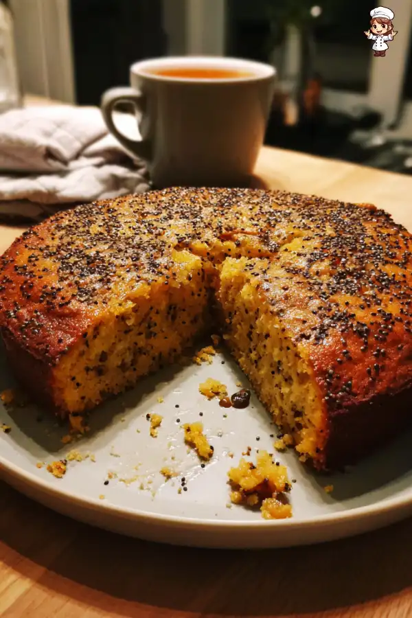 Orange Sultana Cake with Cardamom Poppy Seeds delights all!