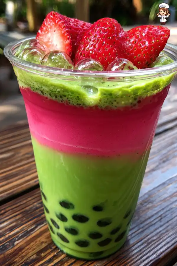 Strawberry Matcha Boba Drink Discover Its Refreshing Magic!