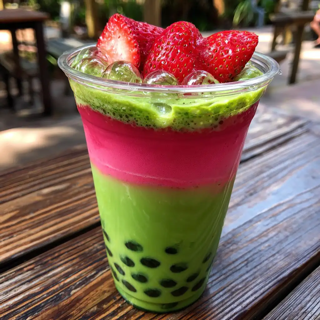 Strawberry Matcha Boba Drink Discover Its Refreshing Magic!