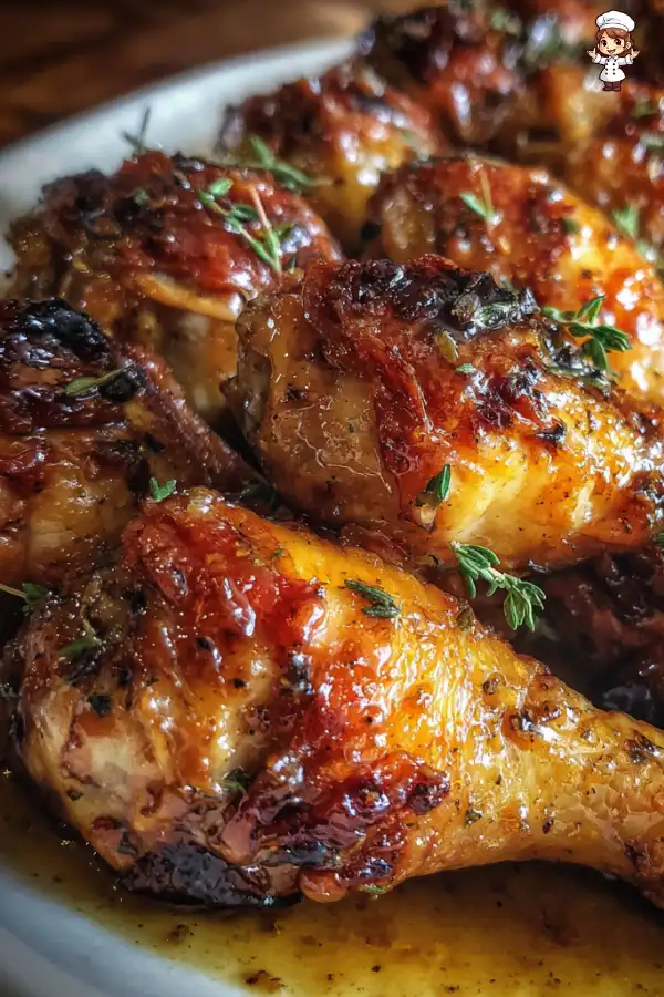 Apple Cider Glazed Chicken Drumsticks Recipe delights!
