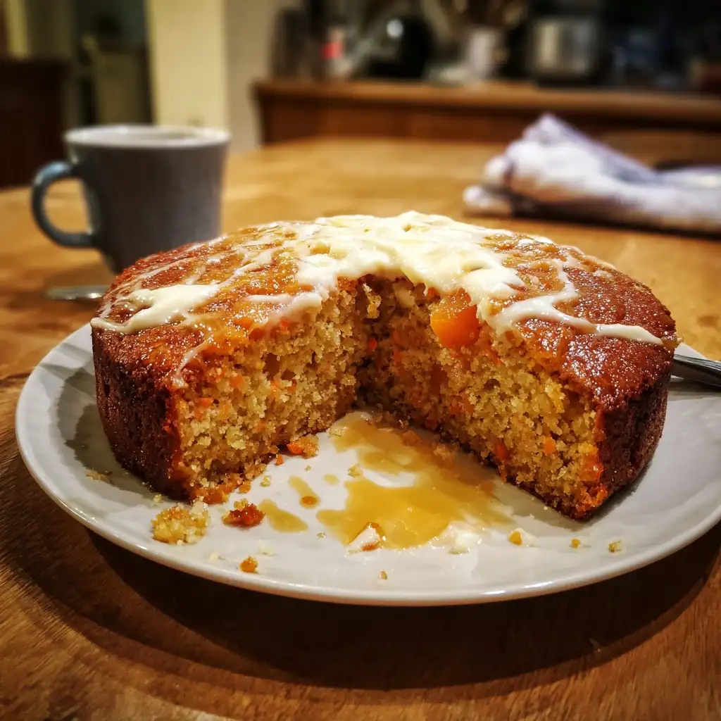 Apricot Almond Carrot Cake with Rose Cream delights all!
