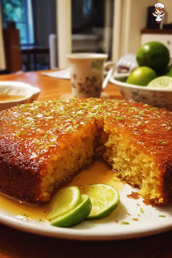 Coconut Semolina Cake with Yogurt and Lime