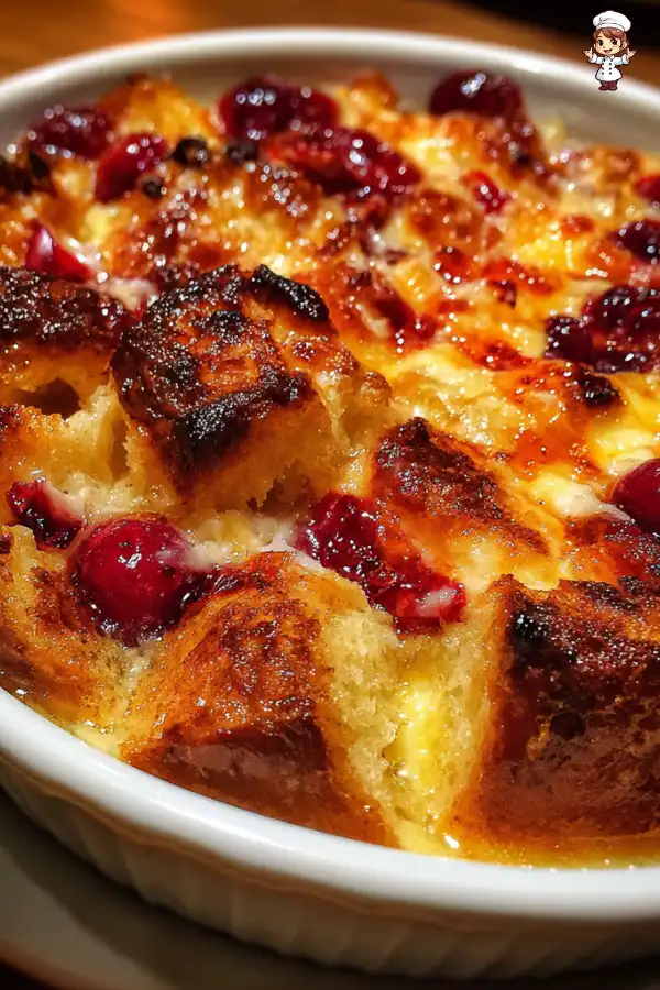 Cranberry Orange Bread Pudding Recipe