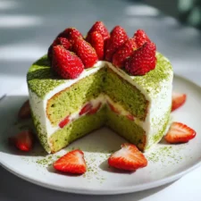 Matcha Strawberry Cake Recipe