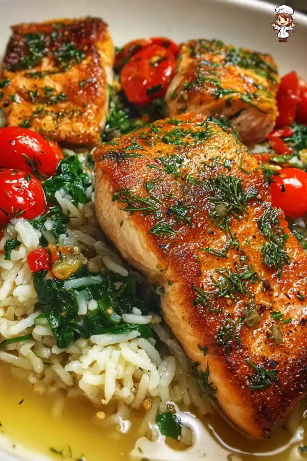 One-pot salmon and rice recipe that delights every bite!