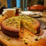 Orange Blossom Cardamom Cake with Pistachios