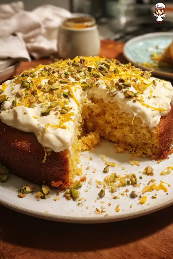 Persian Orange Cake with Pistachio and Saffron
