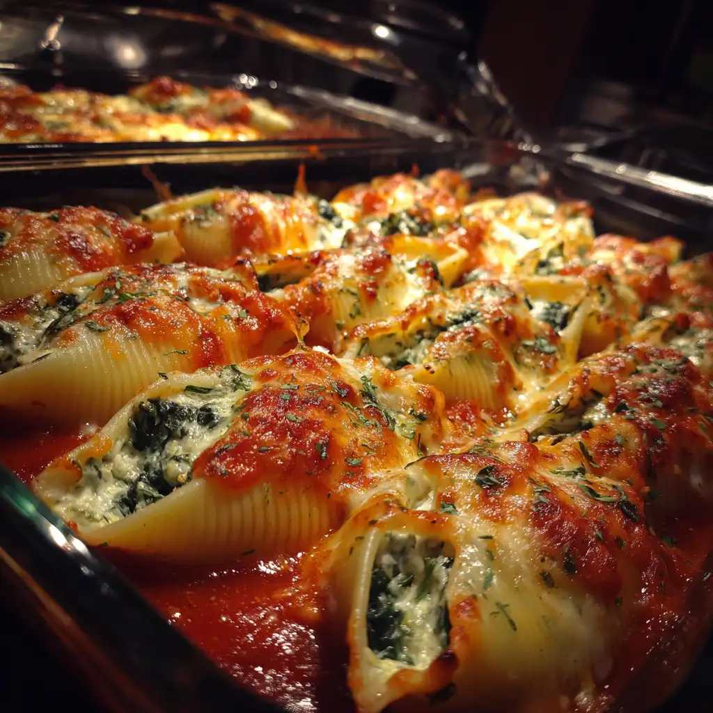Pumpkin and Spinach Stuffed Shells