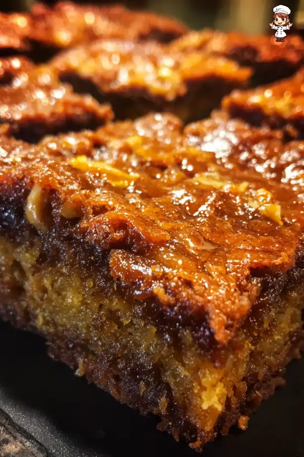 Sweet Potato Gingerbread Blondies
