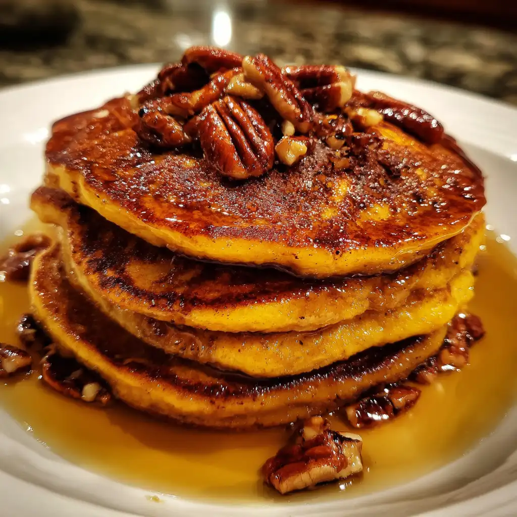 Sweet Potato Pecan Pancakes