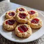 5 ingredient raspberry thumbprint cookies