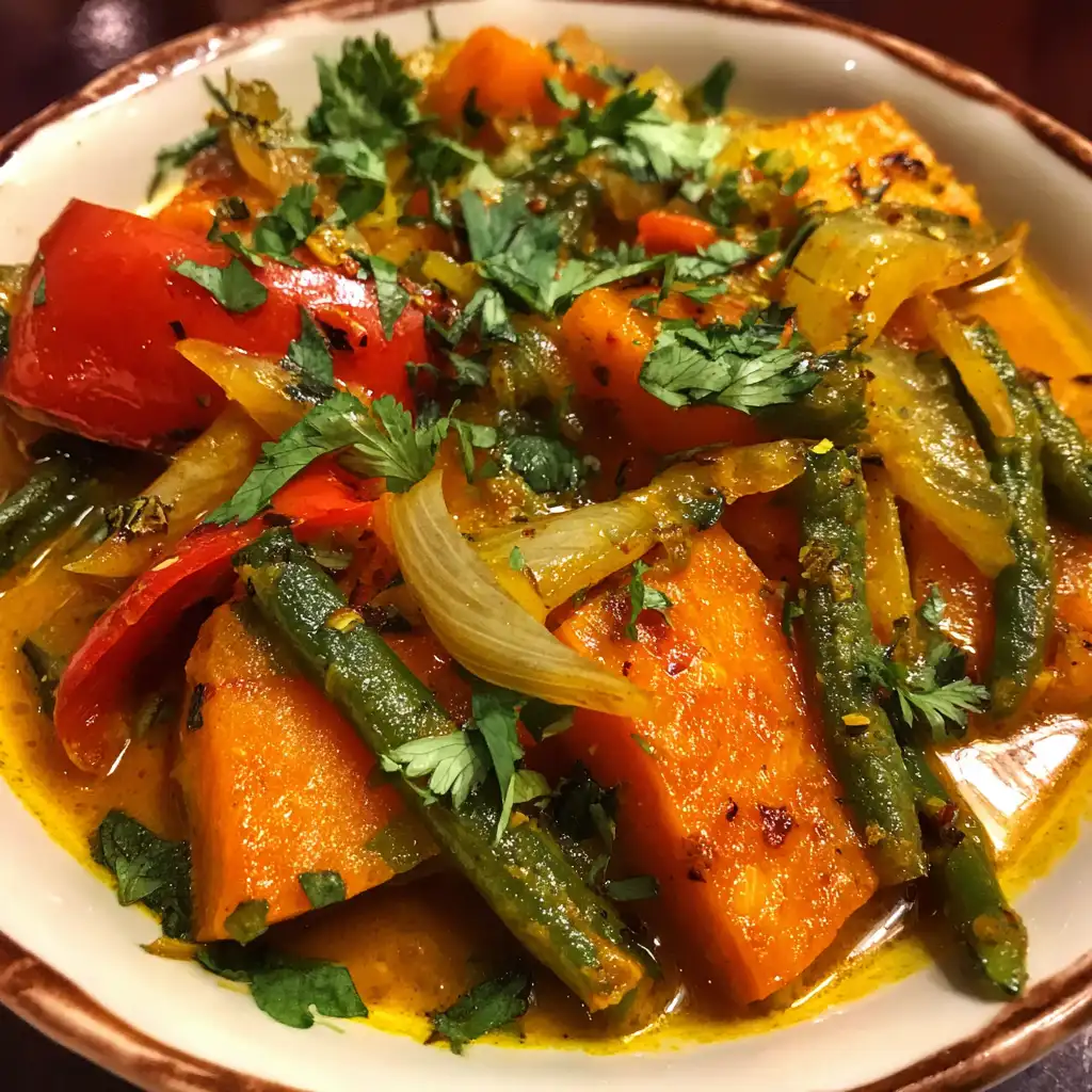 Caribbean vegetable curry recipe