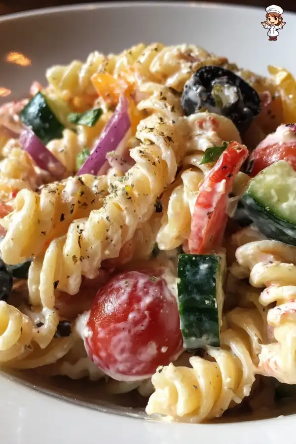 Creamy pasta salad recipe