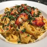 Creamy spicy lobster pasta recipe