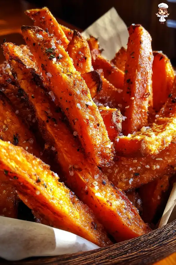 Crispy oven-baked sweet potato fries